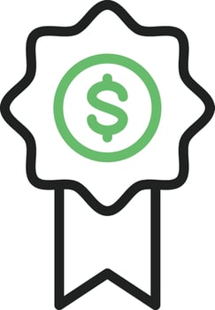 Reward icon vector image. Suitable for mobile apps, web apps and print media.