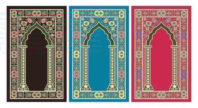Prayer mat vector design