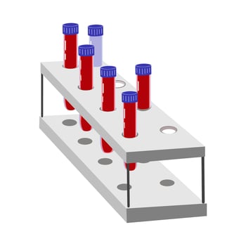 Medical blood test concept in a flat style vector