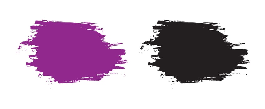 Decorative texture brush stroke element vector