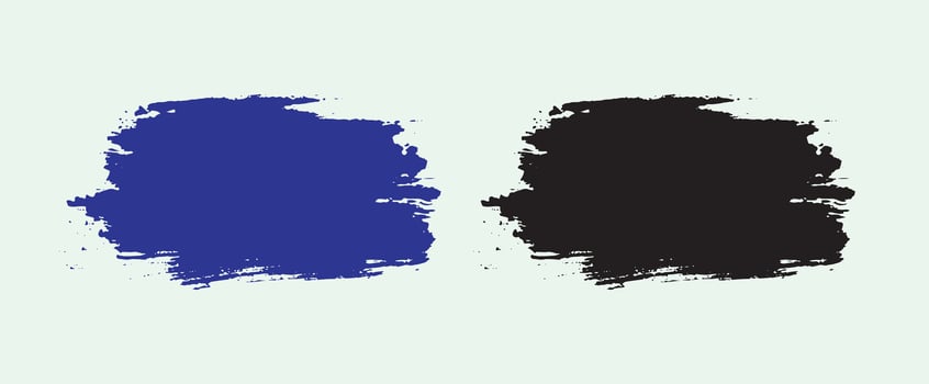 Vector collection of grunge texture brush stroke