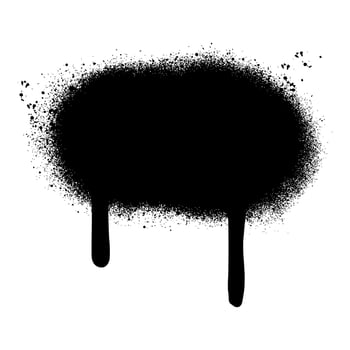 graffiti Spray painted Drips Black ink splatters isolated on white background. vector