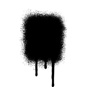 graffiti Spray painted Drips Black ink splatters isolated on white background. vector