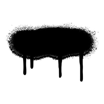graffiti Spray painted Drips Black ink splatters isolated on white background. vector