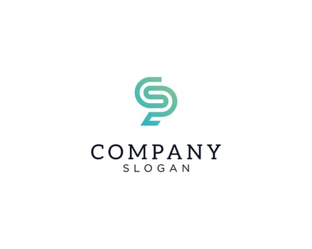 Letter BP or PB logo vector