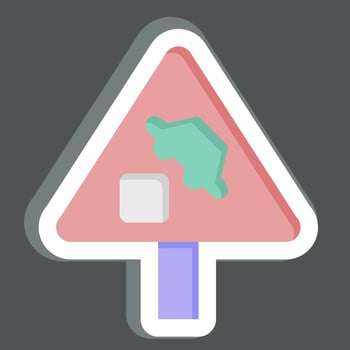 Sticker Harbor. related to Road Sign symbol. simple design editable. simple illustration vector