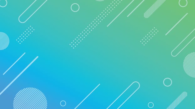 Trendy modern abstract background green and blue colors vector