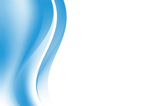 Abstract Smooth Blue Wavy Background vector