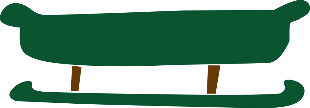 a green sled png