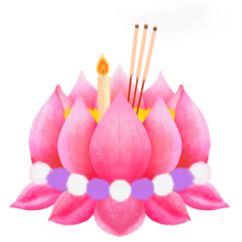 LoyKrathong Festival in Thailand png