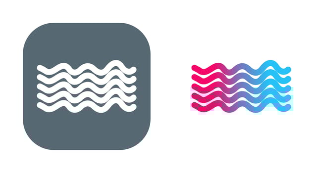 Magnetic Waves Vector Icon
