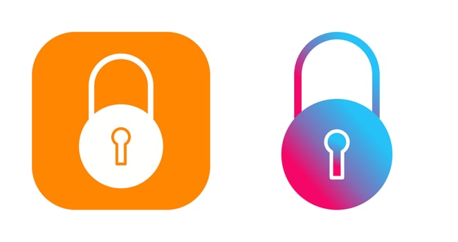 Unique Closed Access Vector Icon