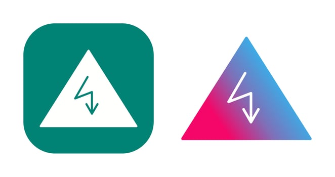 Unique Electricity Danger Vector Icon