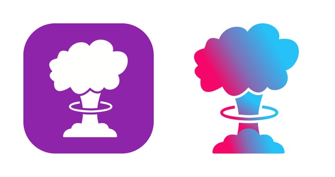 Unique Bomb Blast Vector Icon