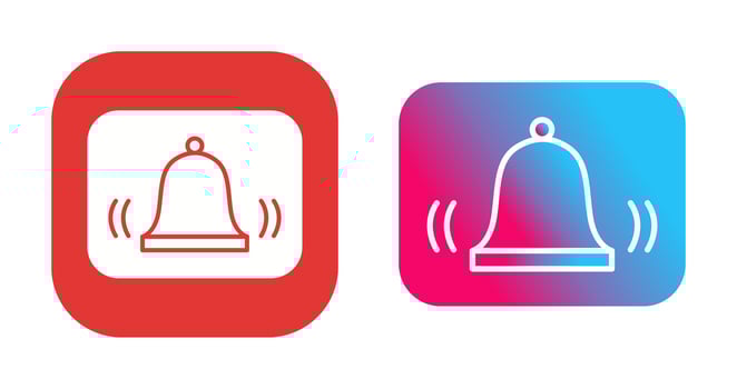 Unique Alarm Vector Icon