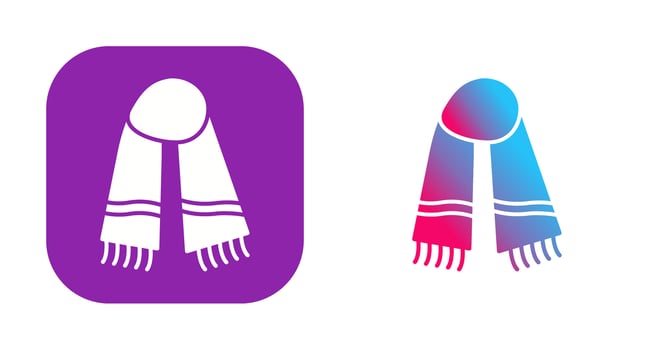 Warm Scarf Vector Icon
