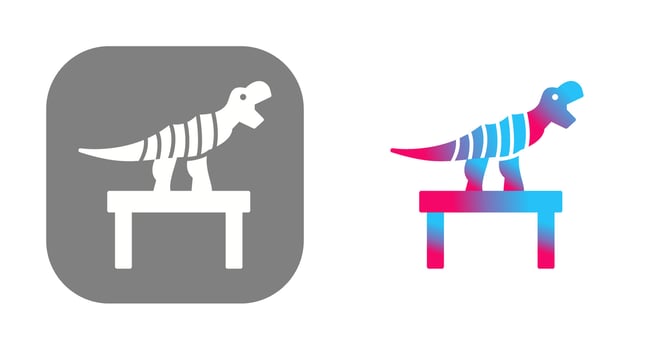 Bones Exhibit Vector Icon