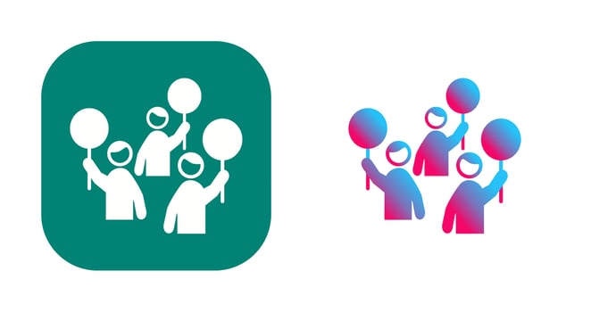 Protest Vector Icon