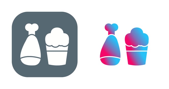 Food and Beer Vector Icon