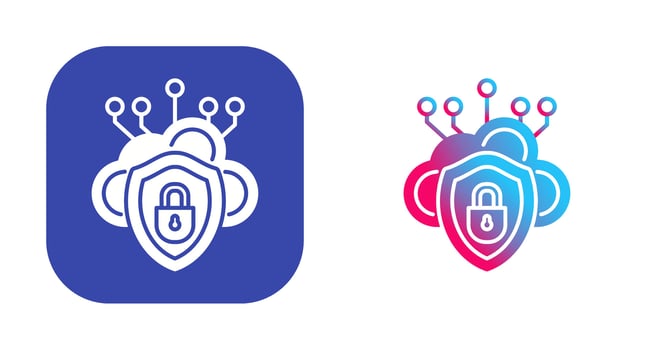 Cloud Security Vector Icon