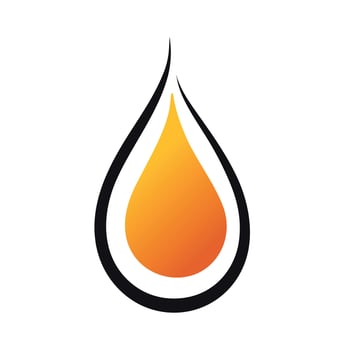 oil drop icon  illustration, flat design vector