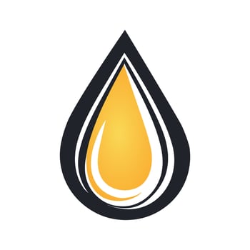 oil drop icon  illustration, flat design vector