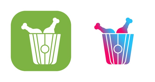 Fried Chicken Vector Icon