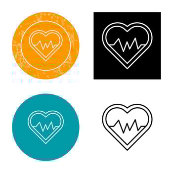 Heart Beat Vector Icon