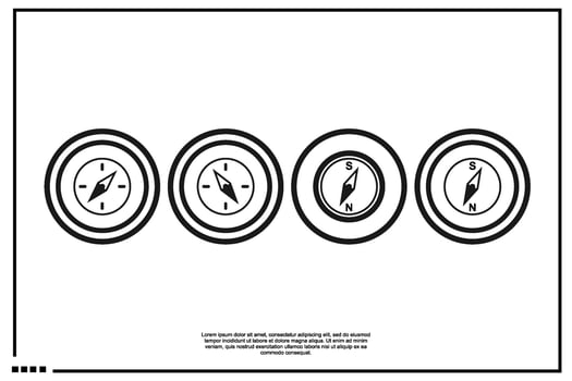 compass icon or logo vector