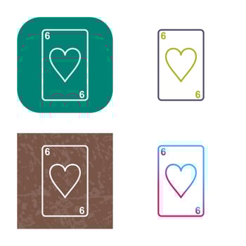Hearts Card Vector Icon
