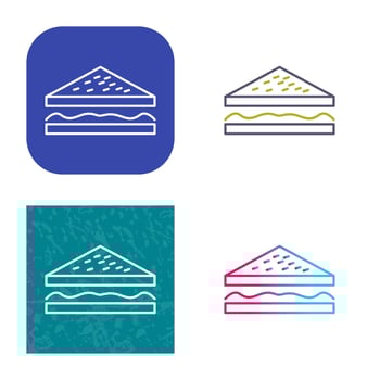 Unique Sandwich Vector Icon