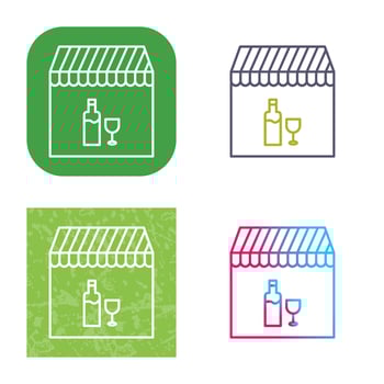 Unique Cafe and Bar Vector Icon