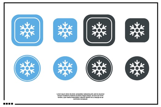 snow icon or logo vector