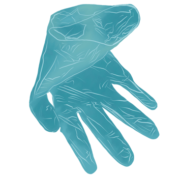 Rubber gloves garbage png