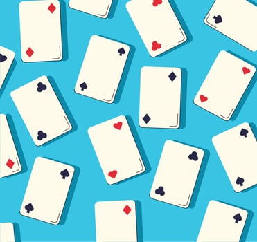 casino playing cards background. vector illustration