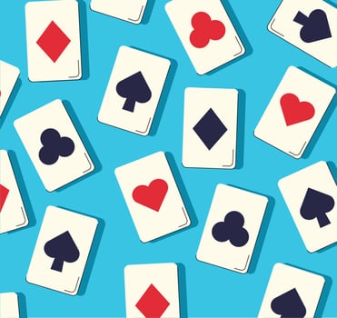 casino playing cards background. vector illustration