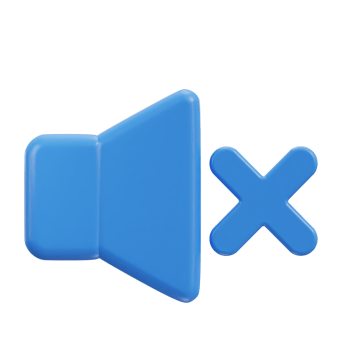 3d speaker mute icon no sound icon png