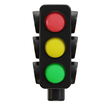 3d traffic light icon png