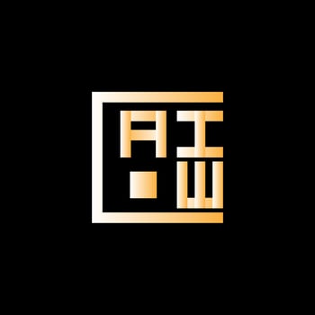 AIW letter logo vector design, AIW simple and modern logo. AIW luxurious alphabet design