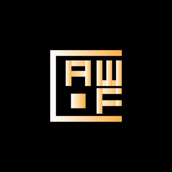 AWF letter logo vector design, AWF simple and modern logo. AWF luxurious alphabet design