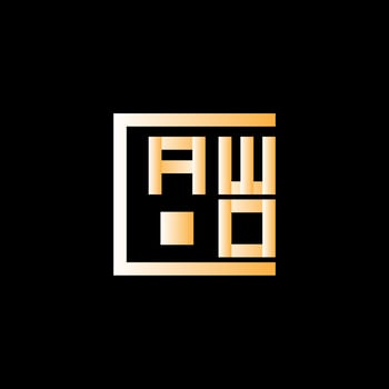 AWO letter logo vector design, AWO simple and modern logo. AWO luxurious alphabet design