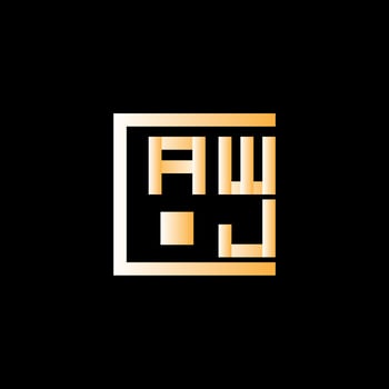 AWJ letter logo vector design, AWJ simple and modern logo. AWJ luxurious alphabet design