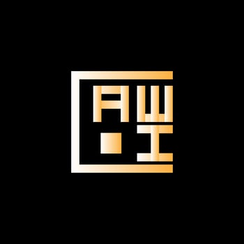 AWI letter logo vector design, AWI simple and modern logo. AWI luxurious alphabet design
