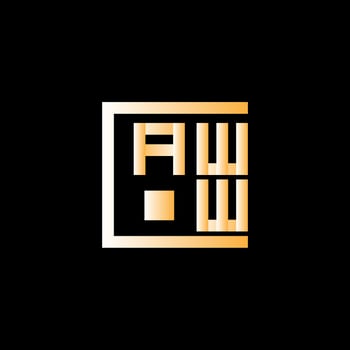 AWW letter logo vector design, AWW simple and modern logo. AWW luxurious alphabet design