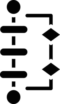 Process Mapping Vector Icon