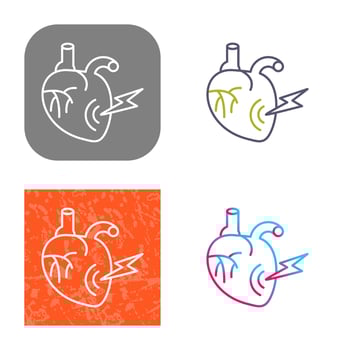 Heart Attack Vector Icon