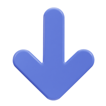 3d down arrow icon png