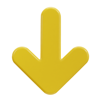 3d down arrow icon png
