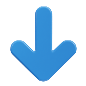 3d down arrow icon png