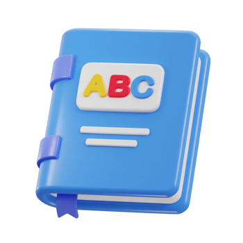 English book icon 3d render png